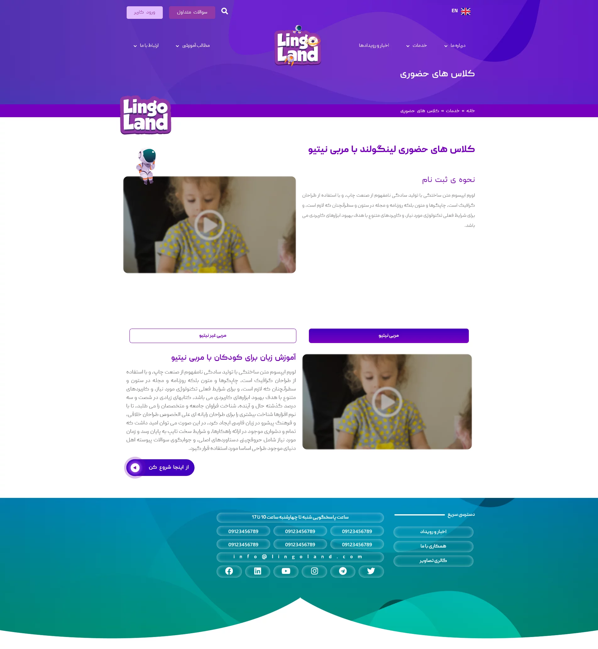 آموزشگاه زبان لینگولند